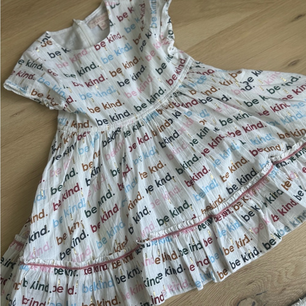 Be Kind Multicolor Kids Dress
